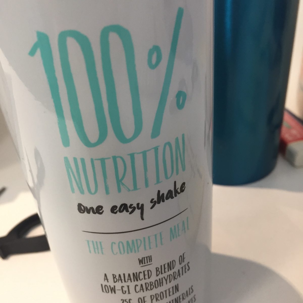 A drink labelled "a complete meal"