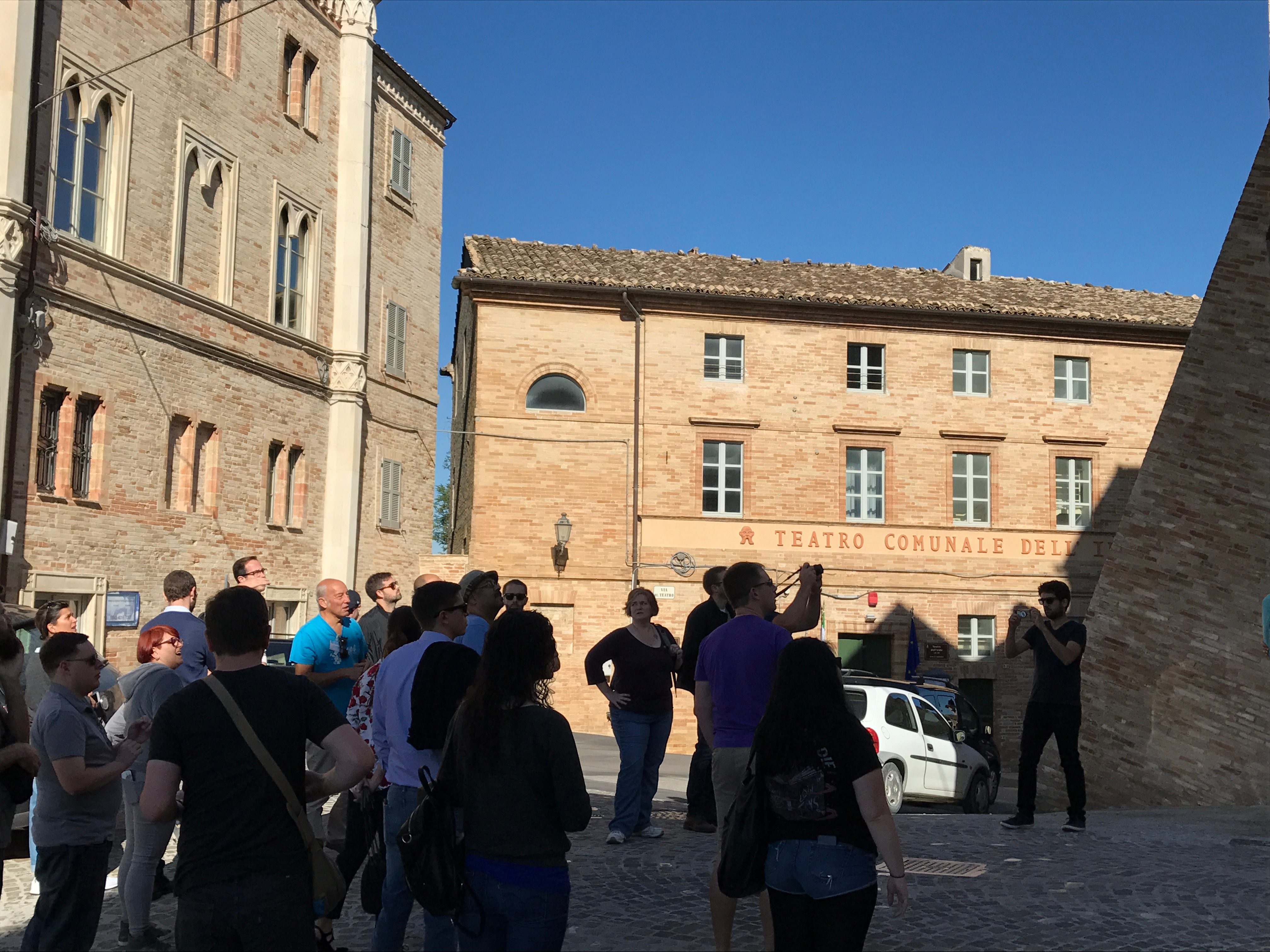 A group of people walking