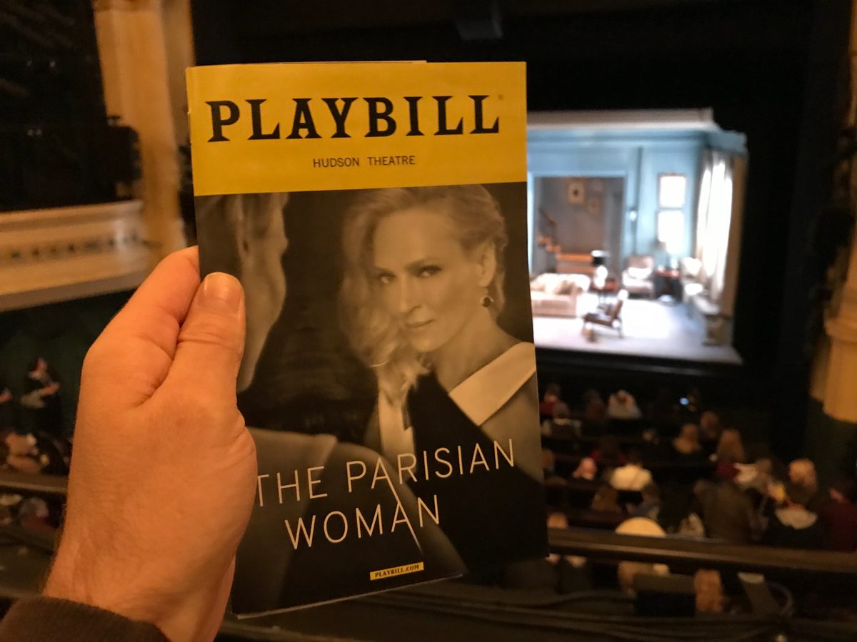 Playbill cover for The Parisian Woman featuring Uma Thurman.