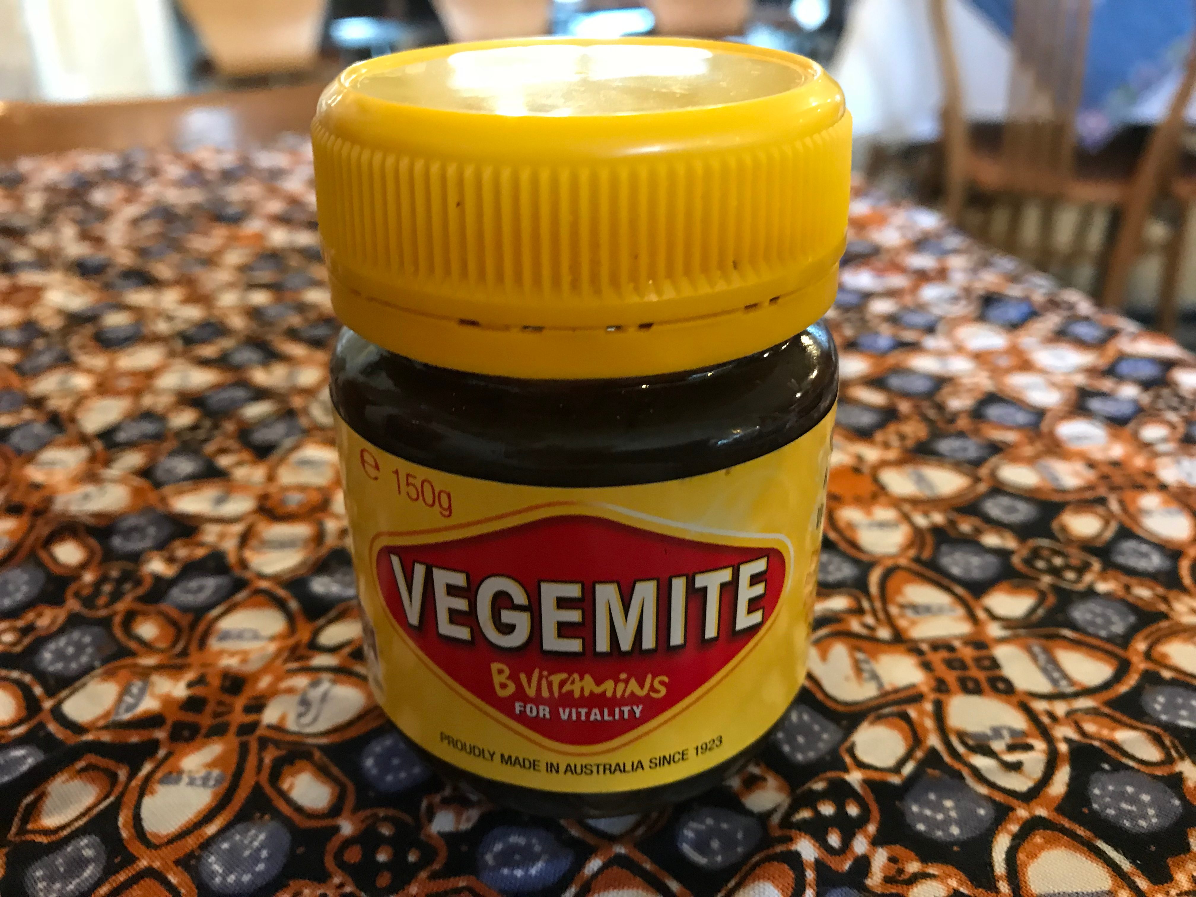 A jar of Vegemite