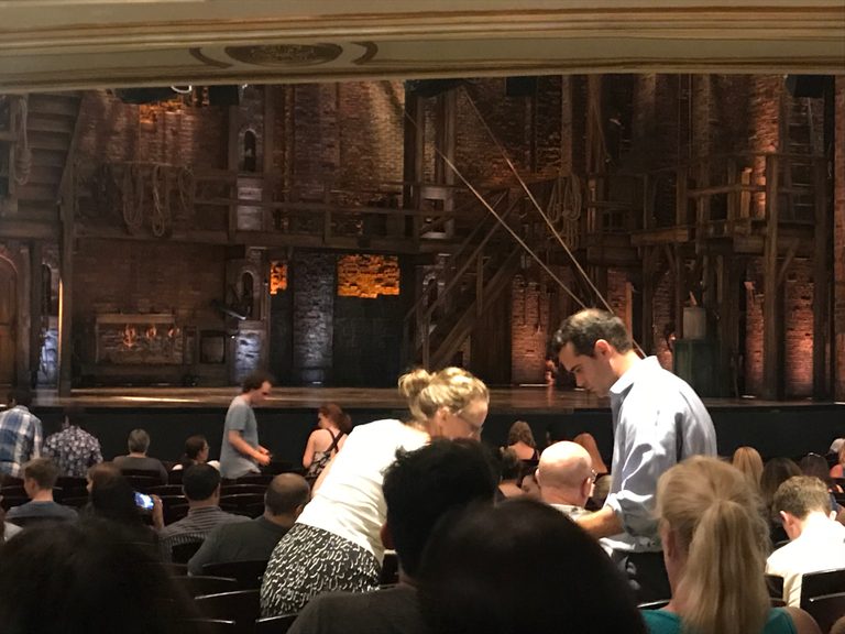 The West End Hamilton stage