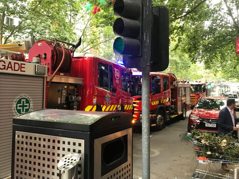 Several fire trucks