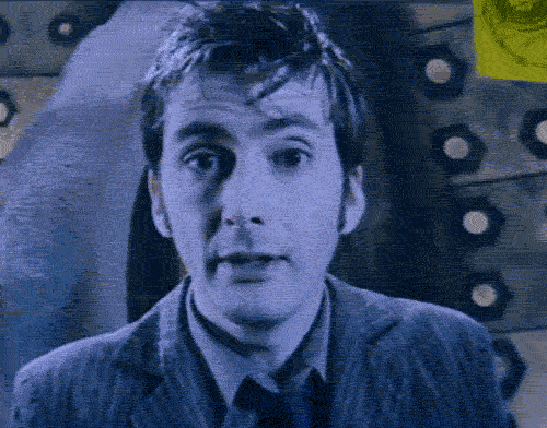 Animated gif of David Tennant as Doctor Who saying thank you