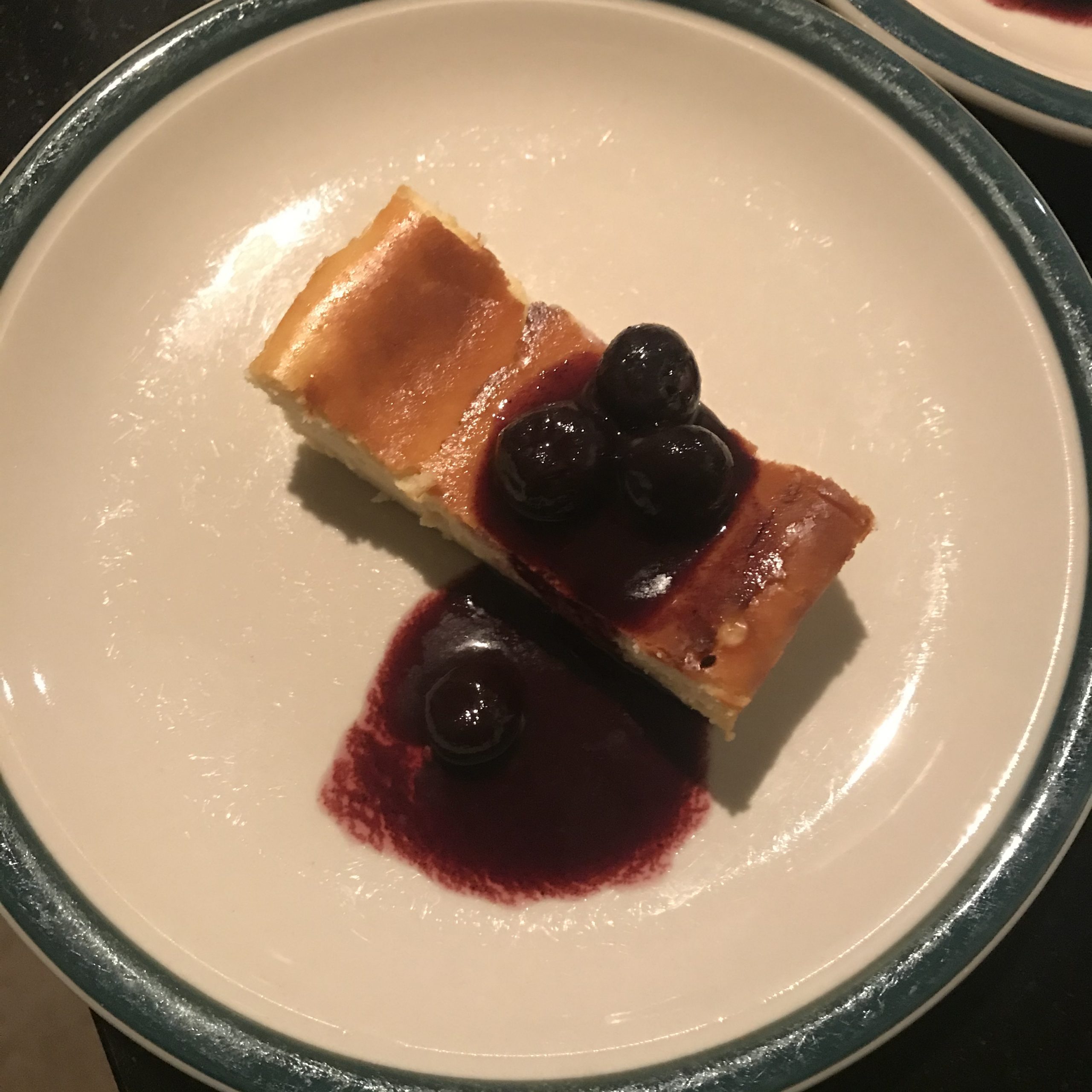 A very rich looking cake with berries