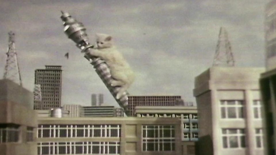 A still from the ‘Kitten Kong’ episode of the Goodies.
